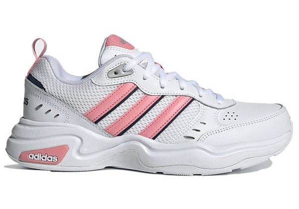 Кроссовки Adidas Strutter белые с розовым